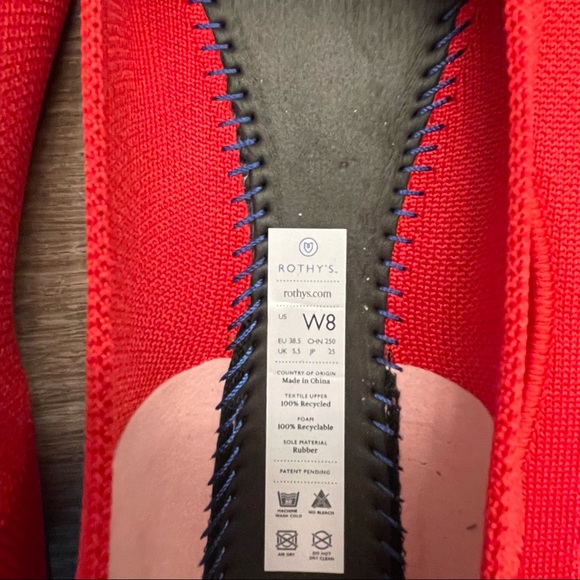 NIB Retired Rothy’s Flat sz8 in Ruby - Picture 4 of 7